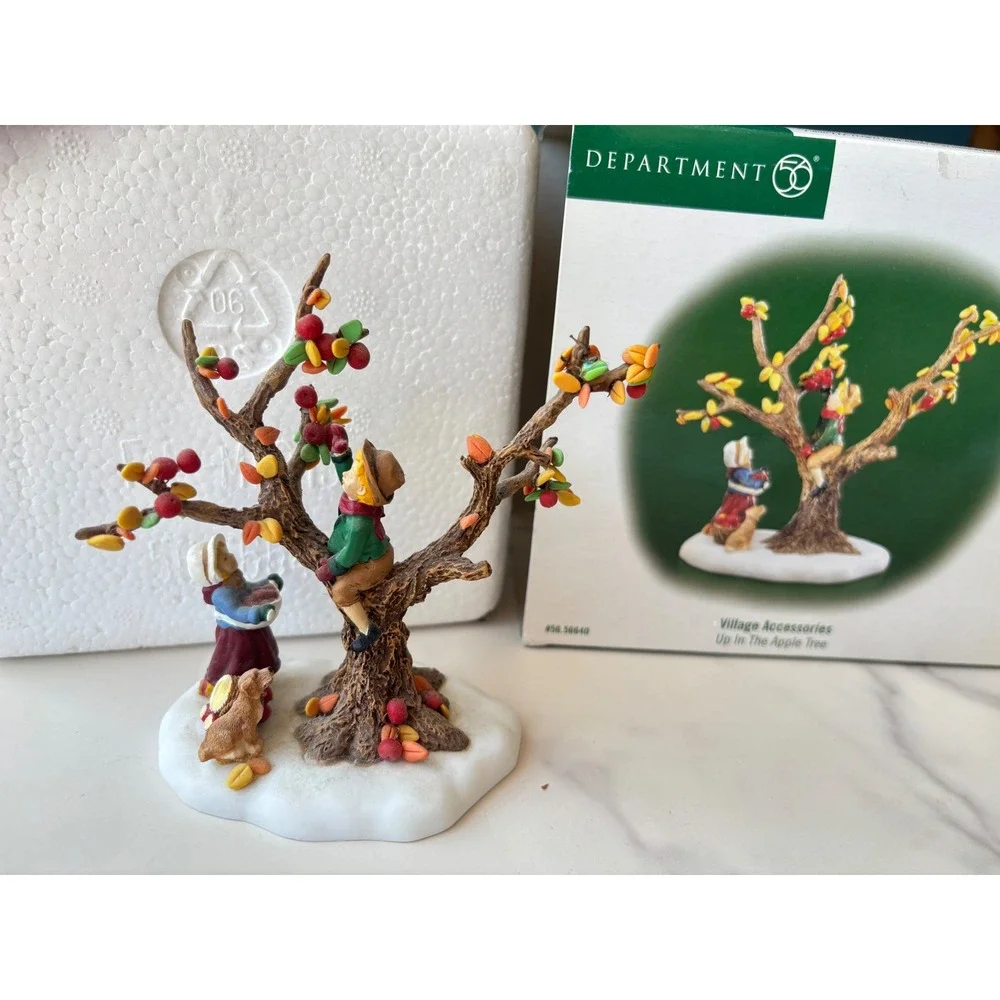 Department 56 Village Accessories Up In The Apple Tree Figurine 56.56640 Autumn
